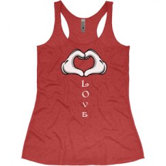 Ladies Slim Fit Super Soft Racerback Triblend Tank