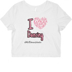 Ladies Slim Fit Crop Top Tee