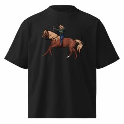 Unisex Organic Oversized High Neck T-Shirt