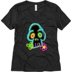 Ladies Relaxed Fit Super Soft Triblend V-Neck Tee