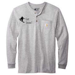 Unisex Carhartt Long Sleeve Henley Tee 