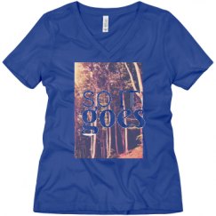 Ladies Relaxed Fit V-Neck Tee