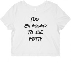 Ladies Slim Fit Crop Top Tee