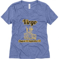 Ladies Relaxed Fit Super Soft Triblend V-Neck Tee