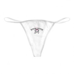 Basic White Thong Underwear