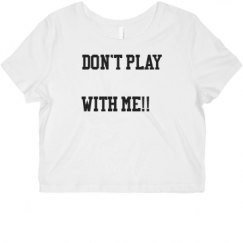 Ladies Slim Fit Crop Top Tee