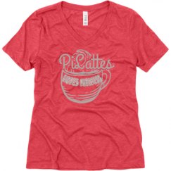 Ladies Relaxed Fit Super Soft Triblend V-Neck Tee