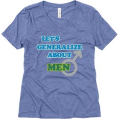 Ladies Relaxed Fit Super Soft Triblend V-Neck Tee