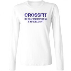 Ladies Relaxed Fit Basic Long Sleeve Tee