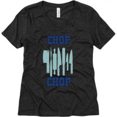 Ladies Relaxed Fit Super Soft Triblend V-Neck Tee