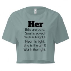 Ladies Festival Cali Crop Top Tee