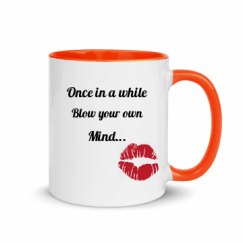 11oz Ceramic Mug with Color Inside