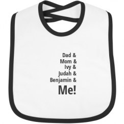 Infant Contrast Trim Bib