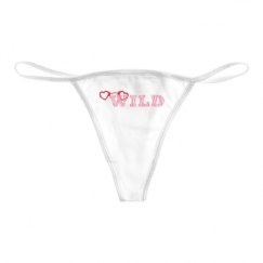 Basic White Thong Underwear