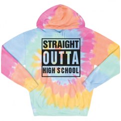 Unisex Tie-Dye Fleece Hoodie
