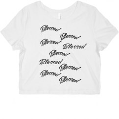 Ladies Slim Fit Crop Top Tee