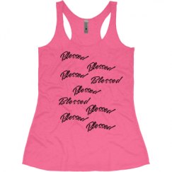 Ladies Slim Fit Super Soft Racerback Triblend Tank