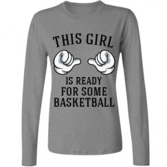 Ladies Relaxed Fit Basic Long Sleeve Tee