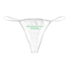 Basic White Thong Underwear