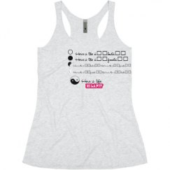Ladies Slim Fit Super Soft Racerback Triblend Tank