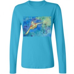 Ladies Relaxed Fit Basic Long Sleeve Tee