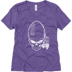 Ladies Relaxed Fit Super Soft Triblend V-Neck Tee