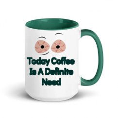 15oz Ceramic Mug with Color Inside