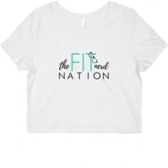 Ladies Slim Fit Crop Top Tee