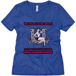 Ladies Relaxed Fit V-Neck Tee