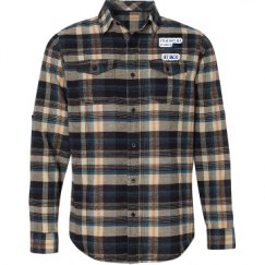 Unisex Long Sleeve Plaid Flannel Shirt