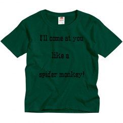 like a spider monkey!