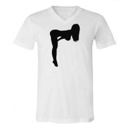 Unisex V-Neck Jersey Tee