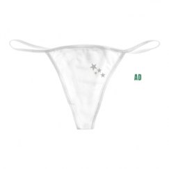 Basic White Thong Underwear