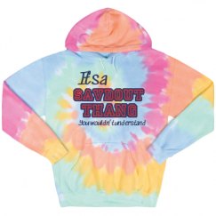 Unisex Tie-Dye Fleece Hoodie