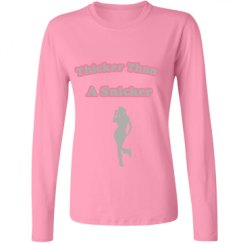 Ladies Relaxed Fit Basic Long Sleeve Tee