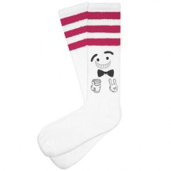 Unisex Striped Knee-High Socks