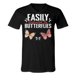 Unisex V-Neck Jersey Tee