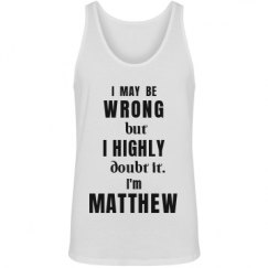 Unisex Jersey Tank Top