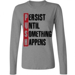 Ladies Relaxed Fit Basic Long Sleeve Tee