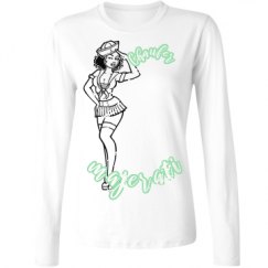 Ladies Relaxed Fit Basic Long Sleeve Tee