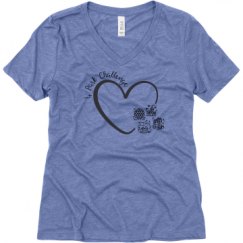 Ladies Relaxed Fit Super Soft Triblend V-Neck Tee