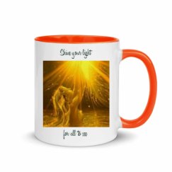 11oz Ceramic Mug with Color Inside
