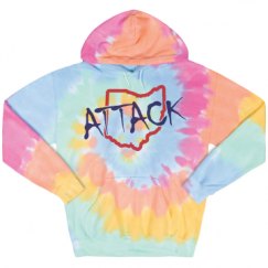Unisex Tie-Dye Fleece Hoodie