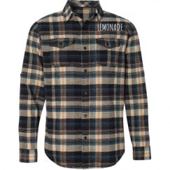 Unisex Long Sleeve Plaid Flannel Shirt
