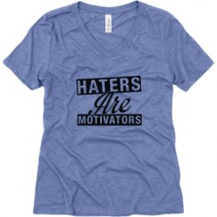 Ladies Relaxed Fit Super Soft Triblend V-Neck Tee