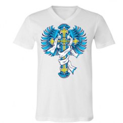 Unisex V-Neck Jersey Tee