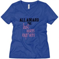 Ladies Relaxed Fit V-Neck Tee