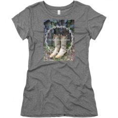 Ladies Slim Fit Super Soft Triblend Tee