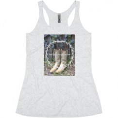 Ladies Slim Fit Super Soft Racerback Triblend Tank