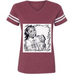 Ladies Relaxed Fit Vintage Sports Tee